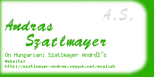 andras szatlmayer business card